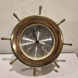Seth Thomas Vintage Nautical Wall Clock Works But No Key